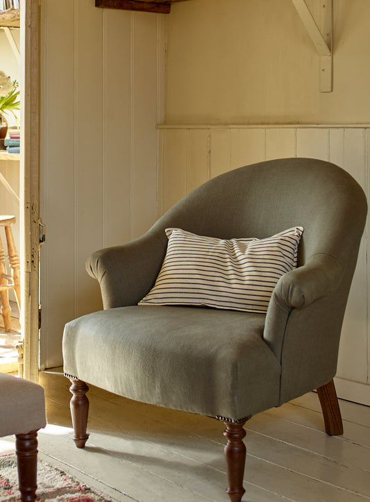 Clandon Armchair, Moss Linen
