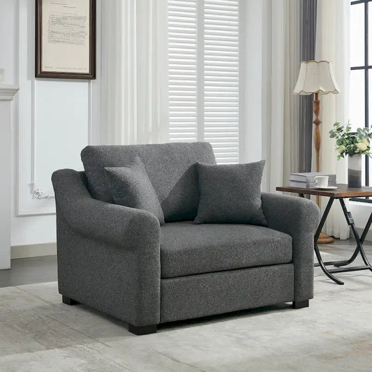 Modern Chenille Oversized Armchair