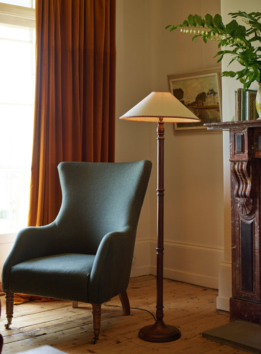 Bromley Wingback Chair, Moss Wool