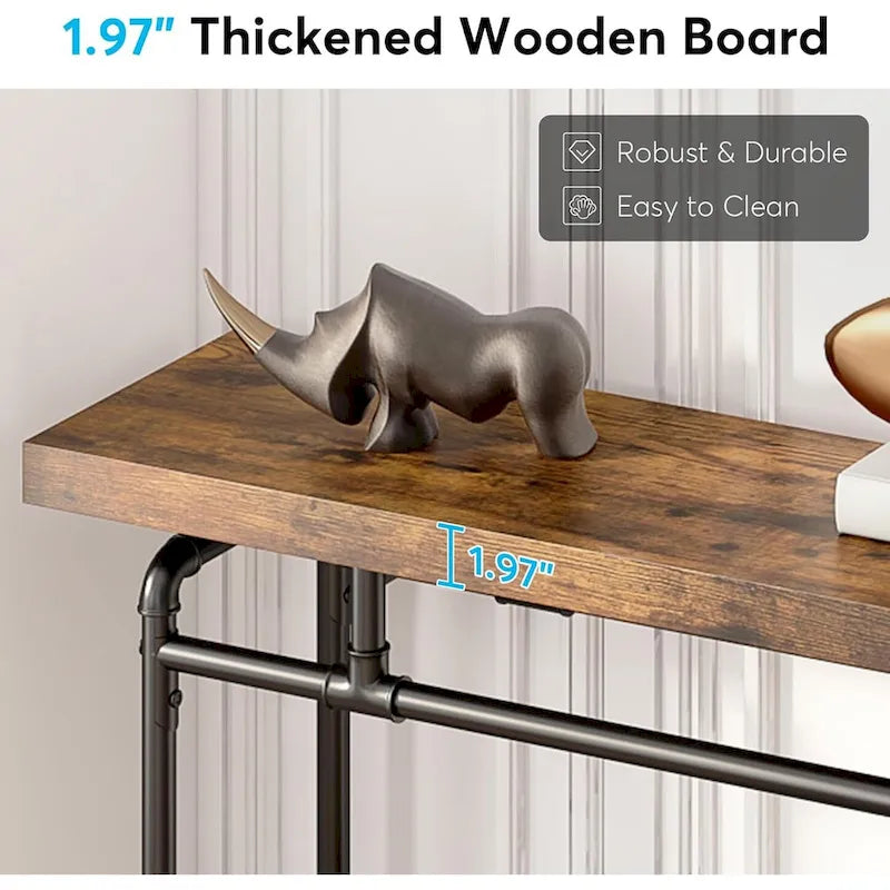 70.9 Inches Console Sofa Table for Living Room, Wood Entryway Table