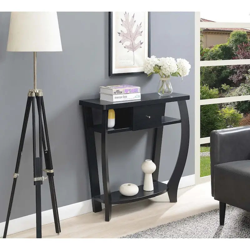 Newport 1 Drawer Dorchester Console Table with Shelf