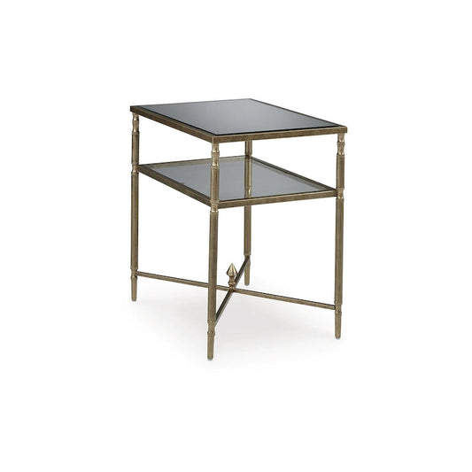 Signature Design by Ashley Cloverty Gold End Table - 25.75 W x 18 D x 26 H