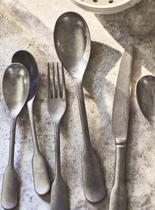 Vintage Satin Cutlery, Serving Spoon