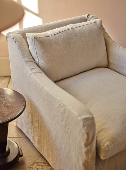 Warren Loose Cover Armchair, Flax Linen