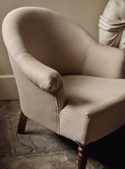 Clandon Armchair, Heritage Ochre Stripe