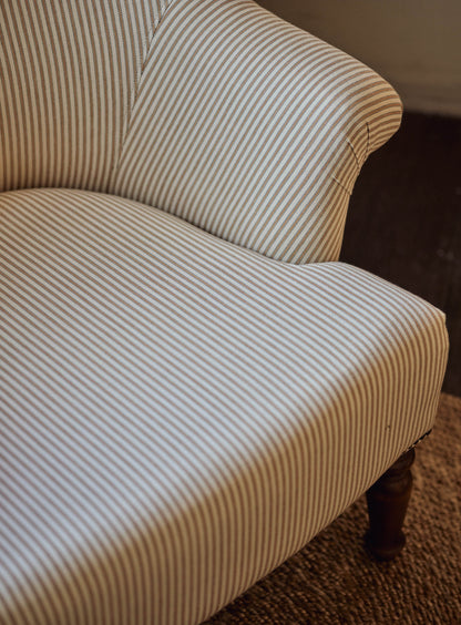 Clandon Armchair, Heritage Ochre Stripe