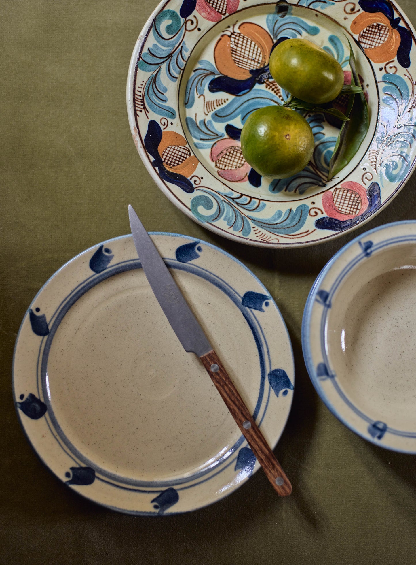 Inky Painted Side Plate