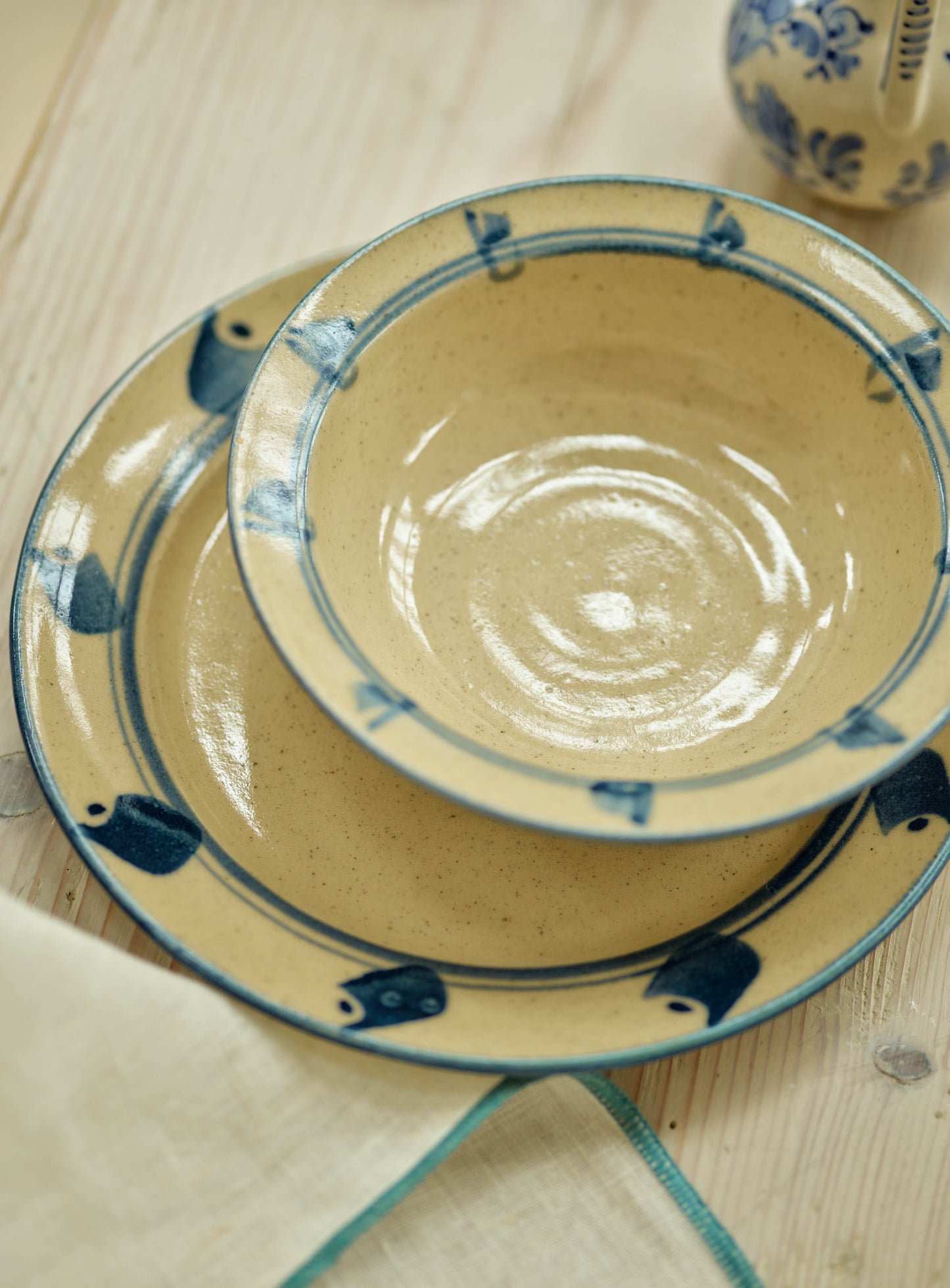 Inky Painted Cereal Bowl