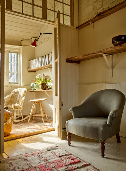 Clandon Armchair, Moss Linen