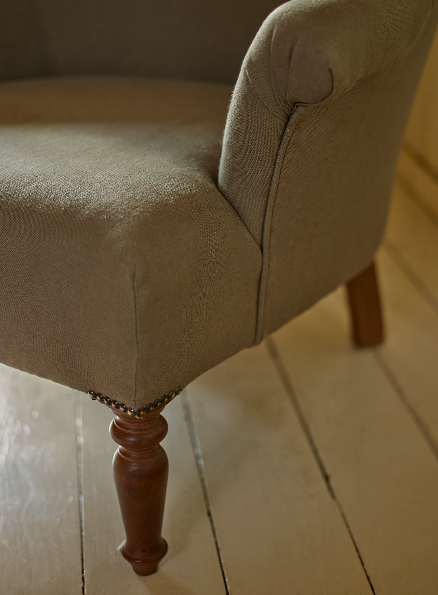 Clandon Armchair, Moss Linen