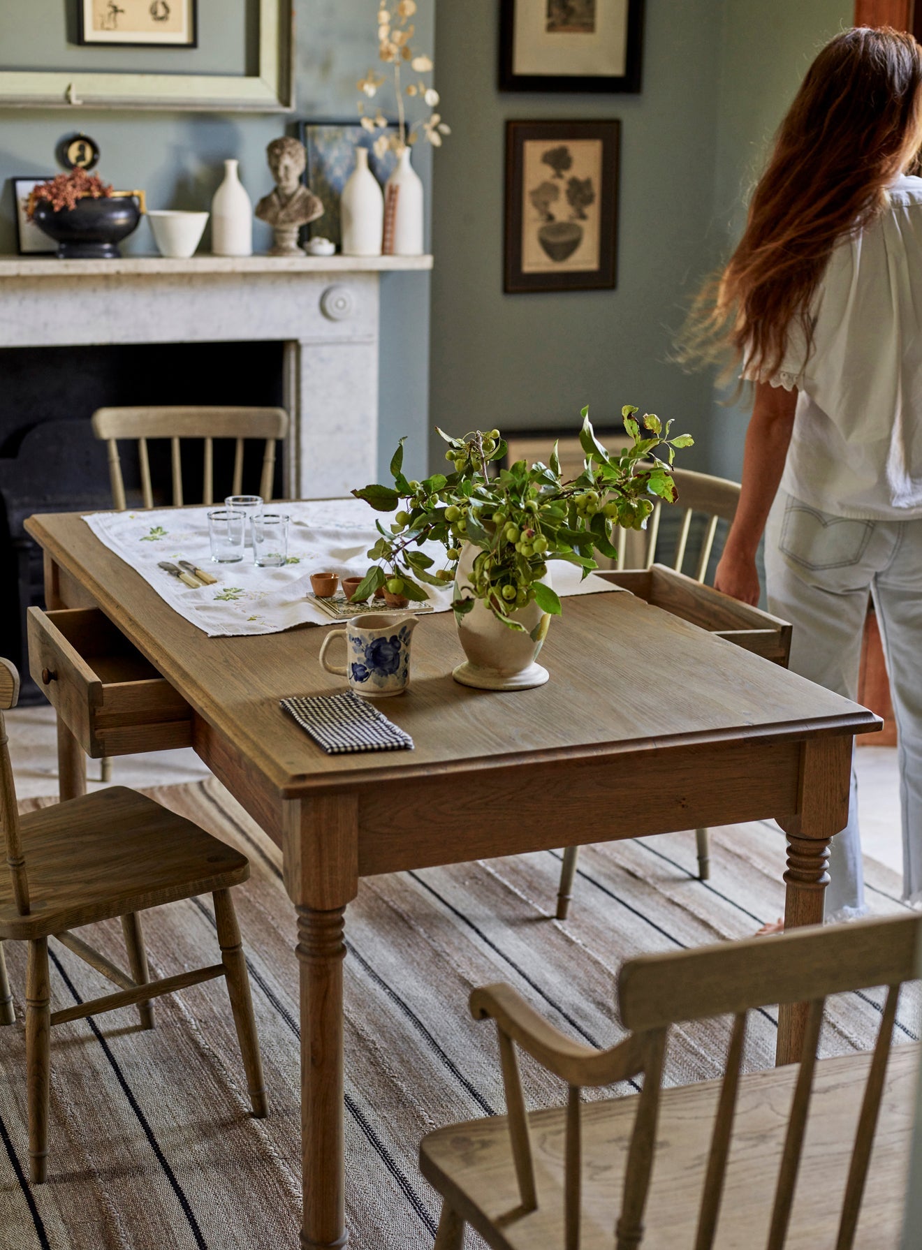 Stanton Oak Dining Table, Rectangle