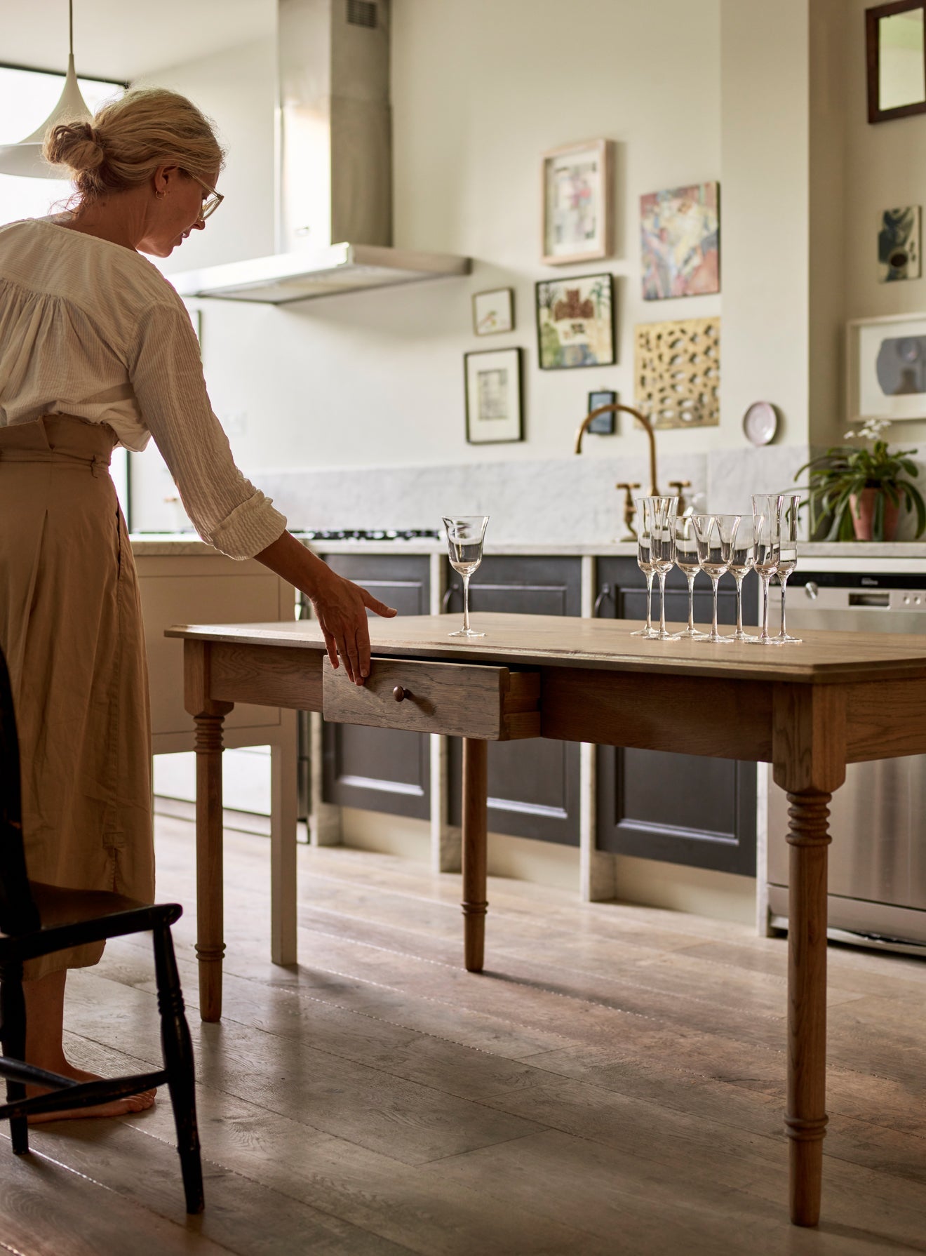 Stanton Oak Dining Table, Rectangle