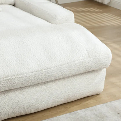 Chenille 2 seater lazy sofa With 5 back pillows