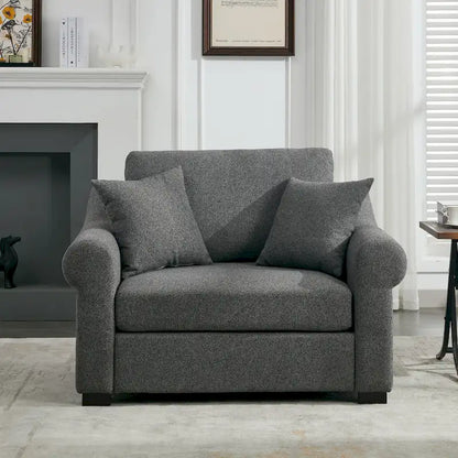 Modern Chenille Oversized Armchair