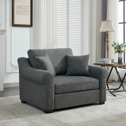Modern Chenille Oversized Armchair