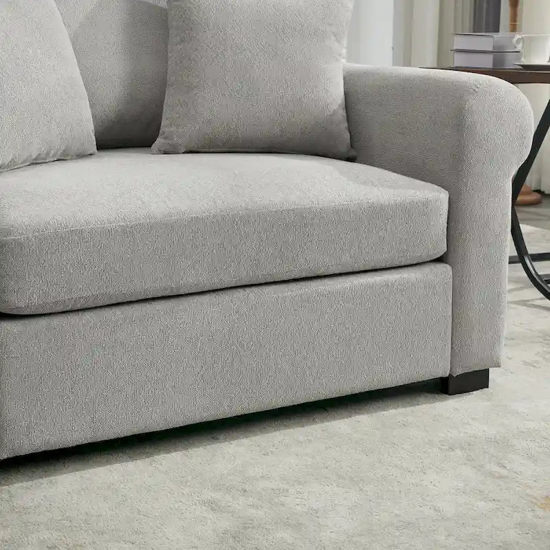 Modern Chenille Oversized Armchair