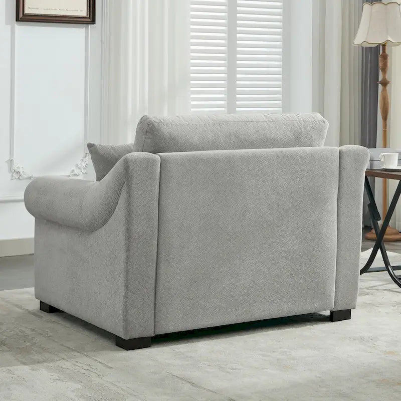 Modern Chenille Oversized Armchair