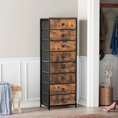 VredHom 8 Dresser Vertical Storage Tower Cabinet