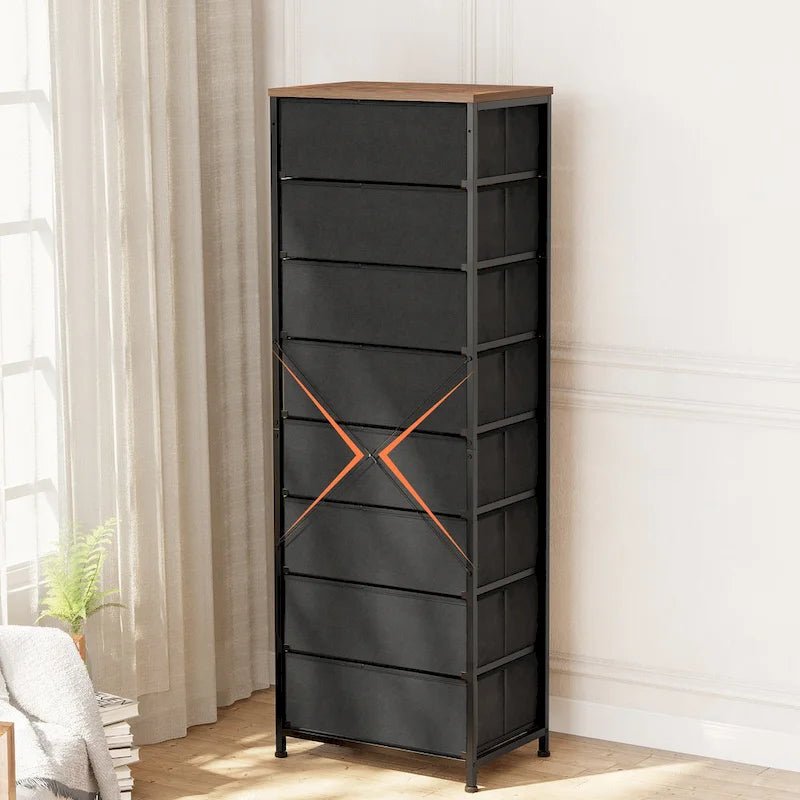 VredHom 8 Dresser Vertical Storage Tower Cabinet