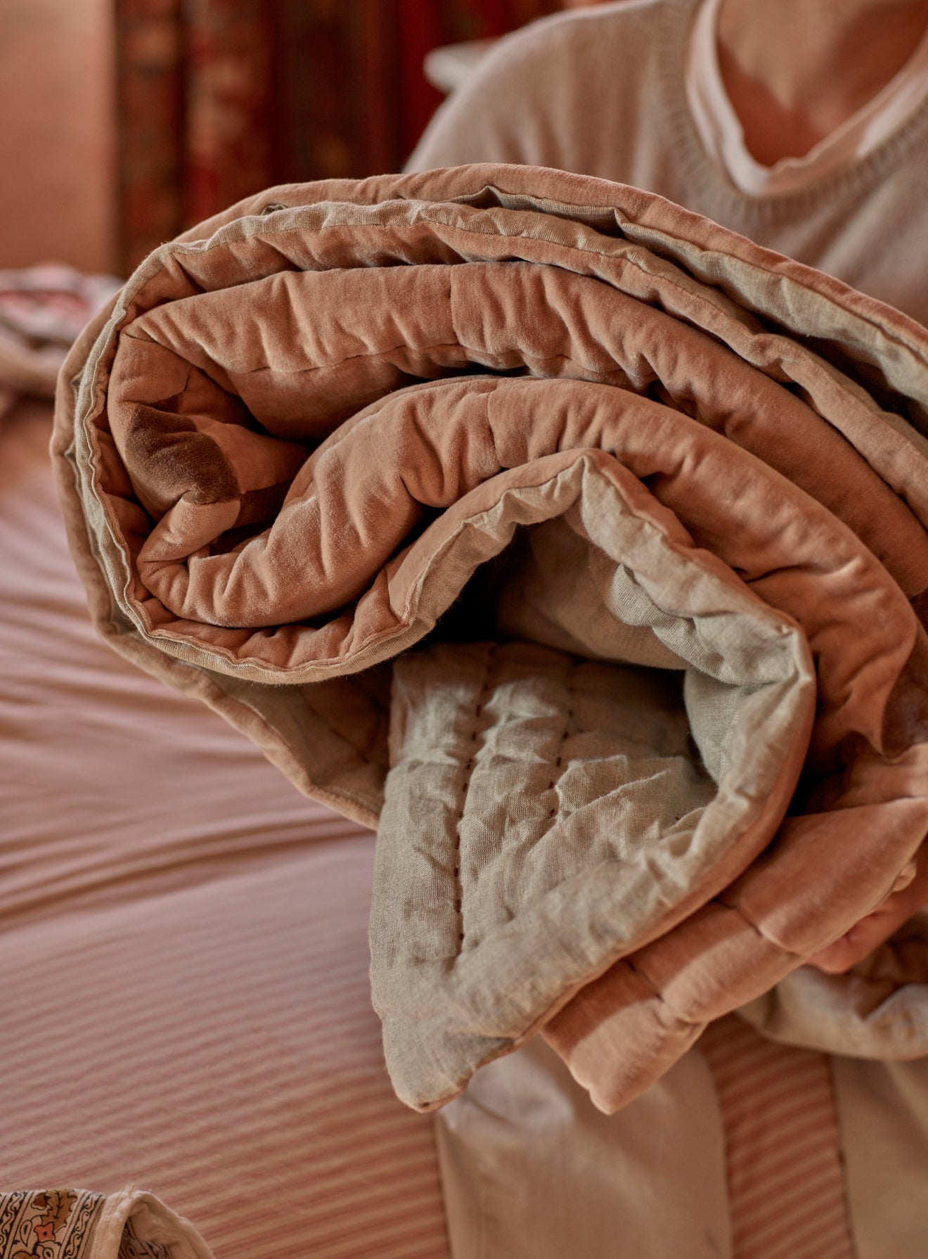 Matilda Velvet Patchwork Quilt