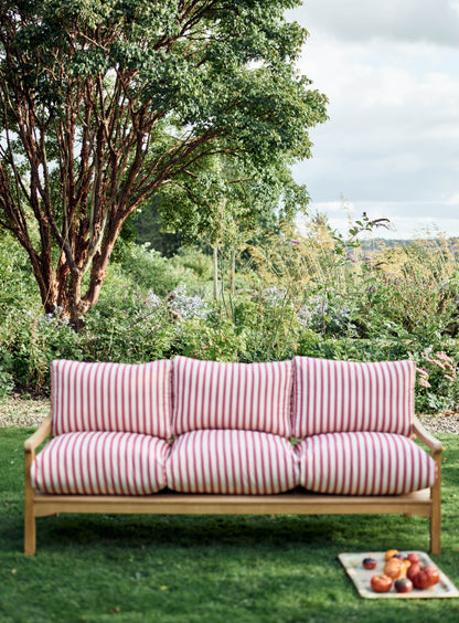 Emerson Garden Sofa, Fine Red Awning Stripe