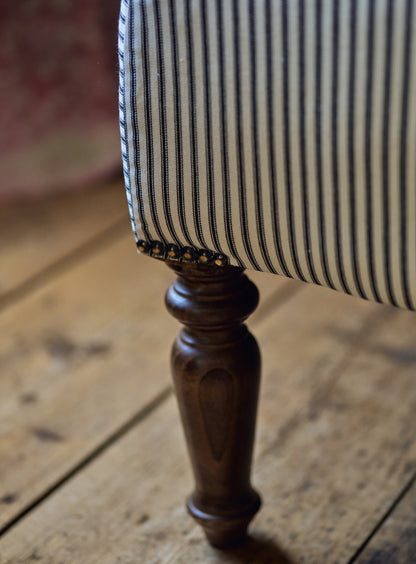 Clandon Sofa, Black Ticking Stripe
