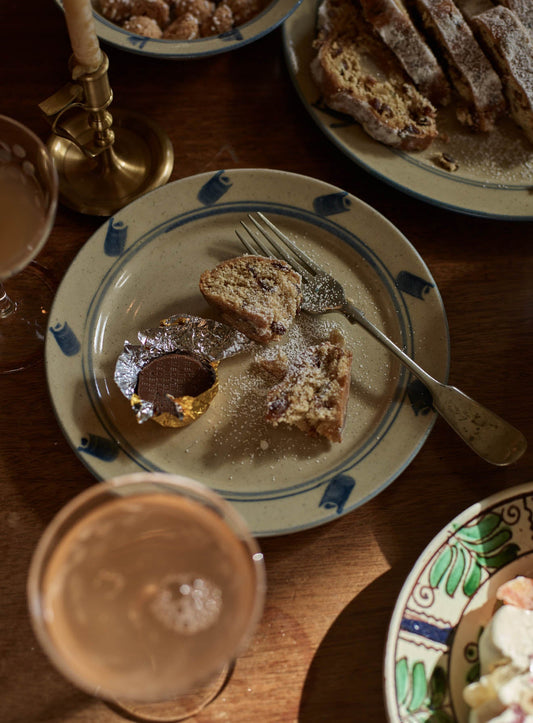 Inky Painted Side Plate