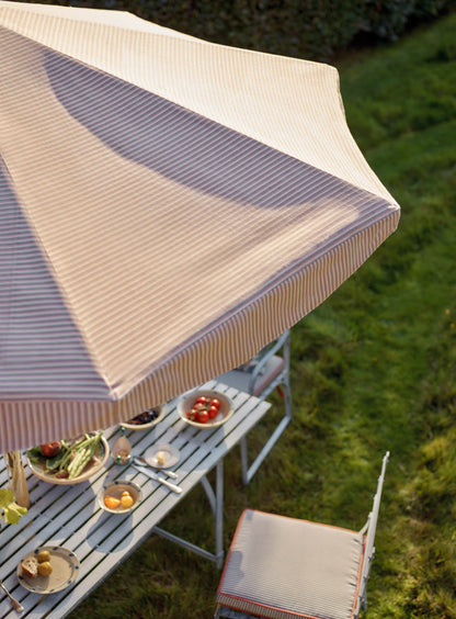 Polperro Parasol, Pink Stripe