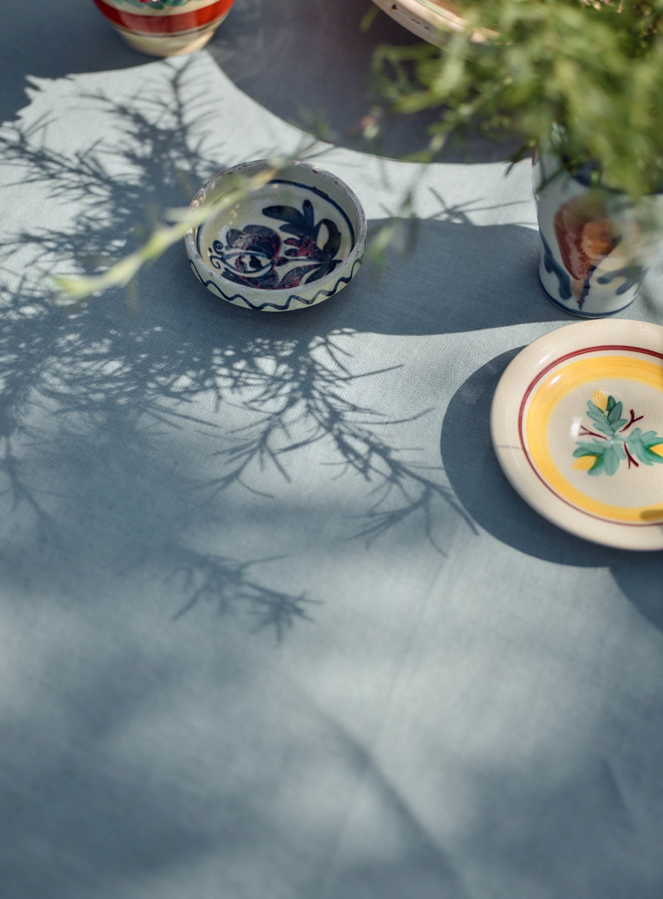 Linen Tablecloth, Blue