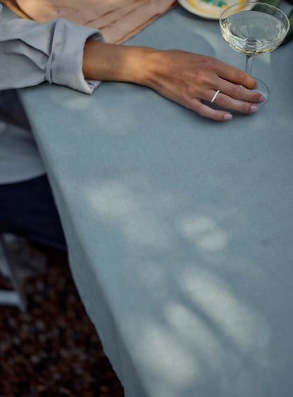 Linen Tablecloth, Blue
