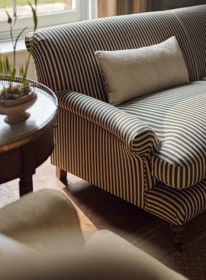 Remy Sofa, Three Seater, Heritage Green Stripe