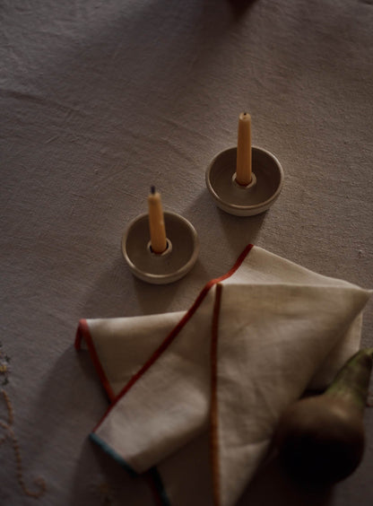 Stoneware Candle Holder