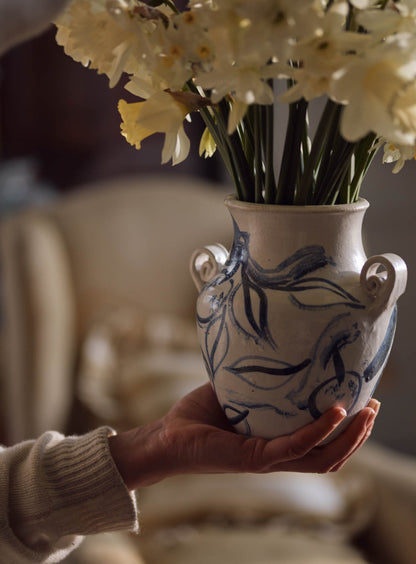 Fleur Hand Painted Vase