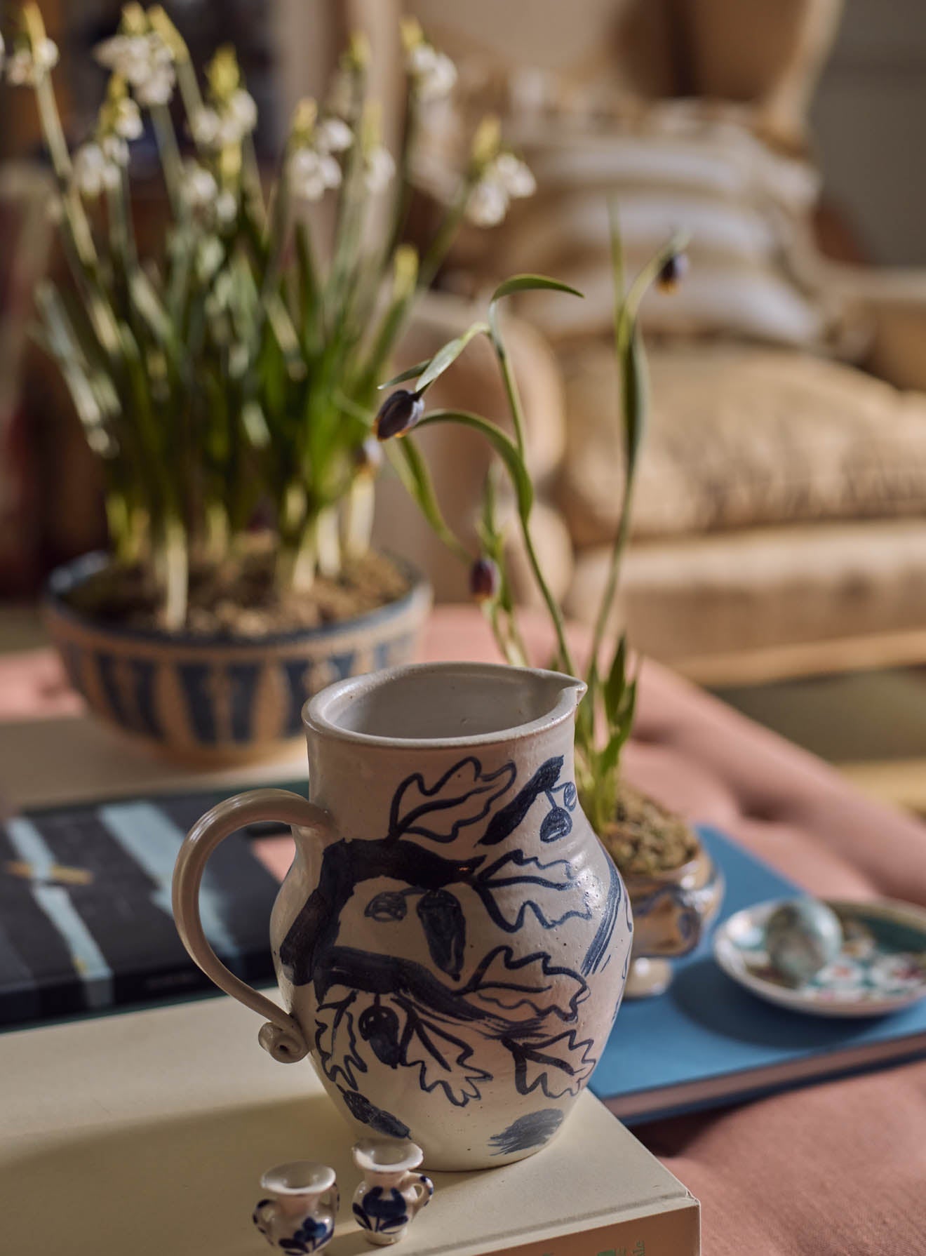 Fleur Hand Painted Jug
