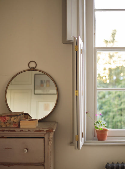 Indar Hanging Mirror, Brass