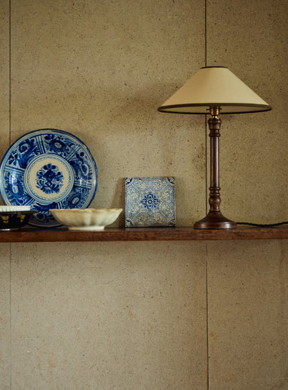 Arlo Card Lampshade, Medium, Olive Trim