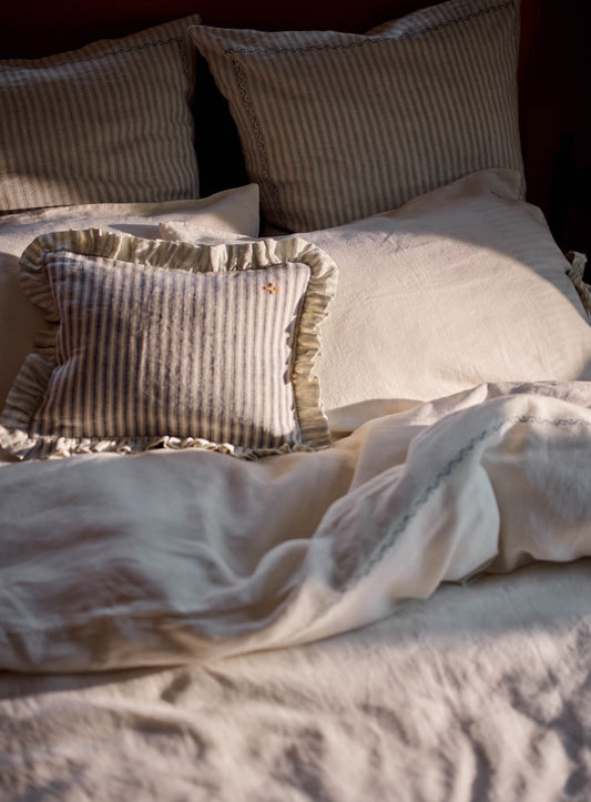 Ticking Stripe Linen Cushion