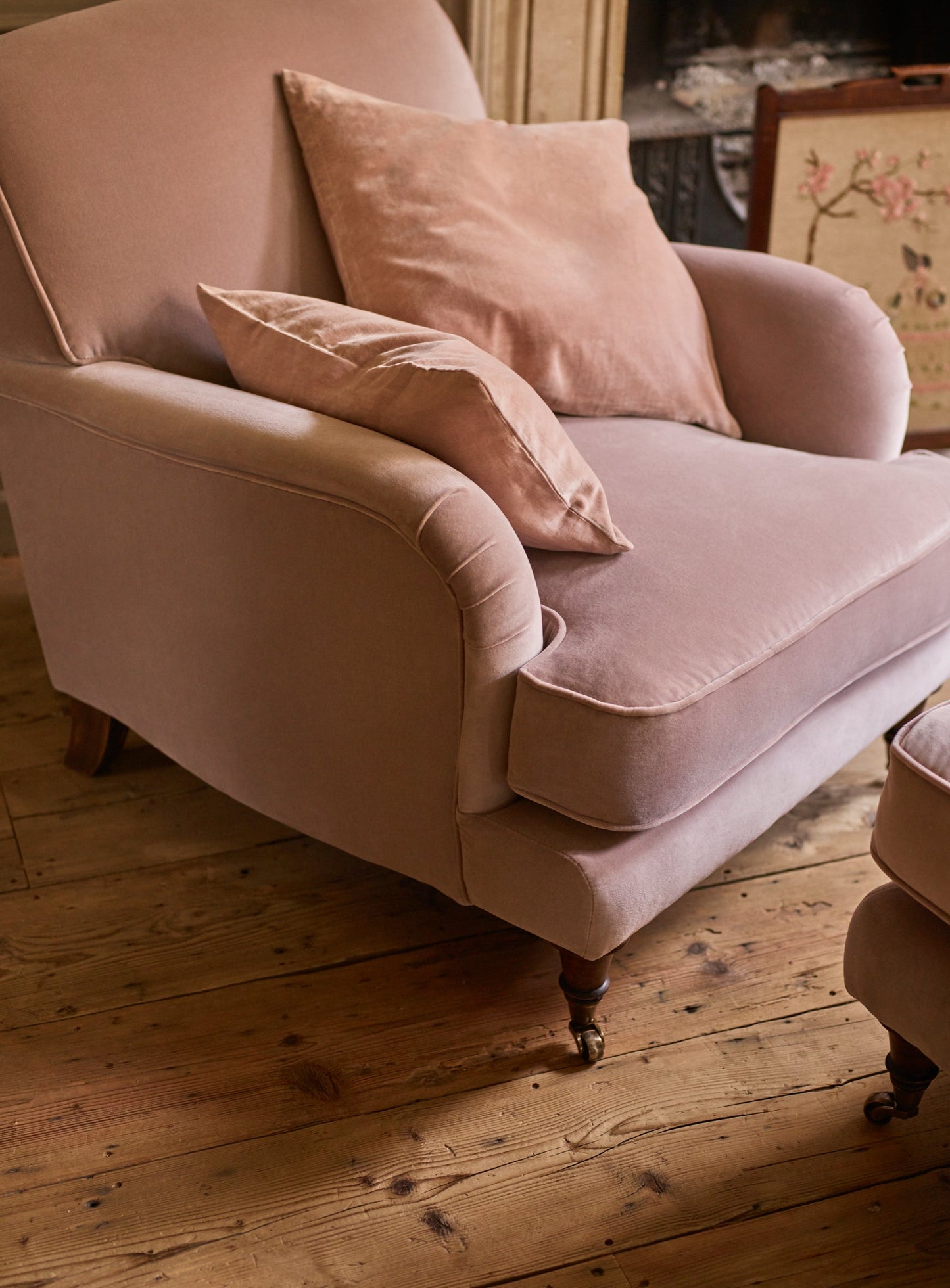 Abington Armchair, Clover Velvet