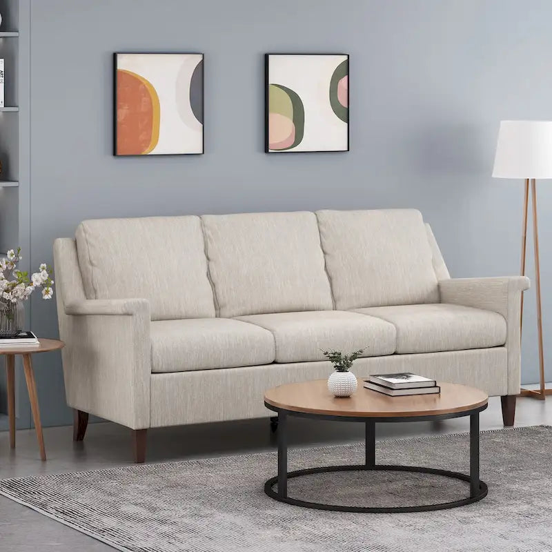 Dupont Modern 3-seat Fabric Sofa