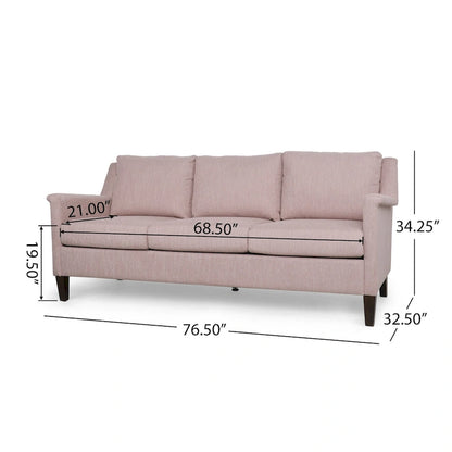 Dupont Modern 3-seat Fabric Sofa