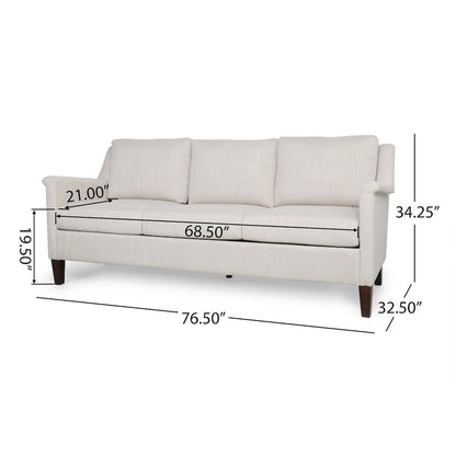 Dupont Modern 3-seat Fabric Sofa