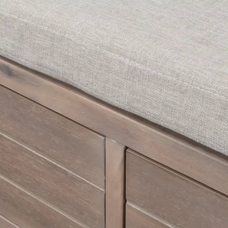 Storage Bench with Removable Basket and 2 Drawers