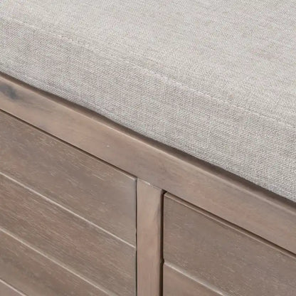 Storage Bench with Removable Basket and 2 Drawers