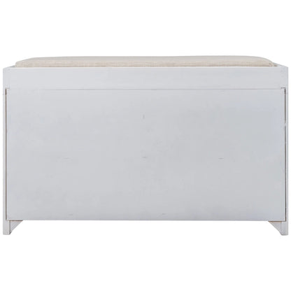 Storage Bench with Removable Basket and 2 Drawers