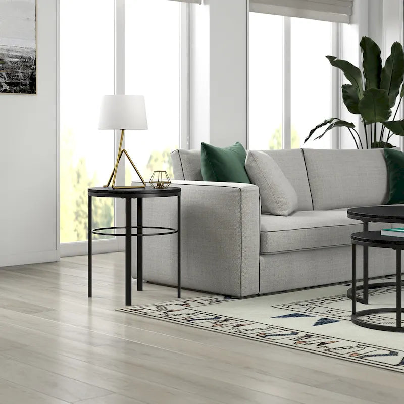 Gaia 20 Wide Round Side Table with MDF Top