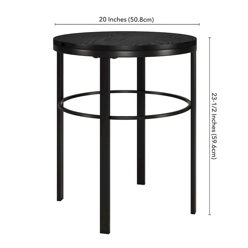 Gaia 20 Wide Round Side Table with MDF Top