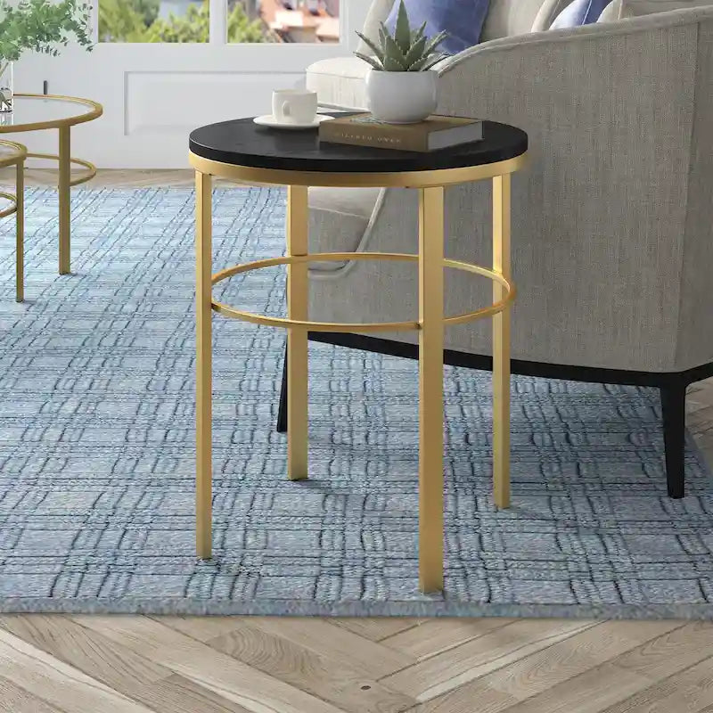 Gaia 20 Wide Round Side Table with MDF Top