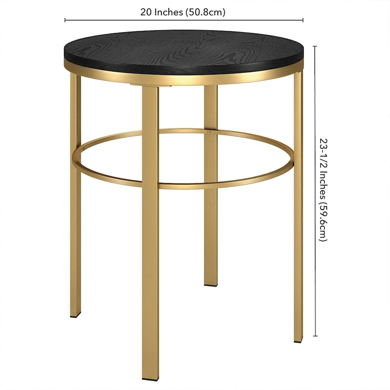 Gaia 20 Wide Round Side Table with MDF Top