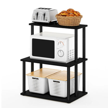 Furinno Turn-N-Tube 3-Tier Toolless Kitchen Storage Shelf