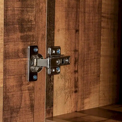 70.87 Tall Wardrobe& Kitchen Cabinet, with 6-Doors, 1-Open Shelves and 1-Drawer for bedroom,Walnut